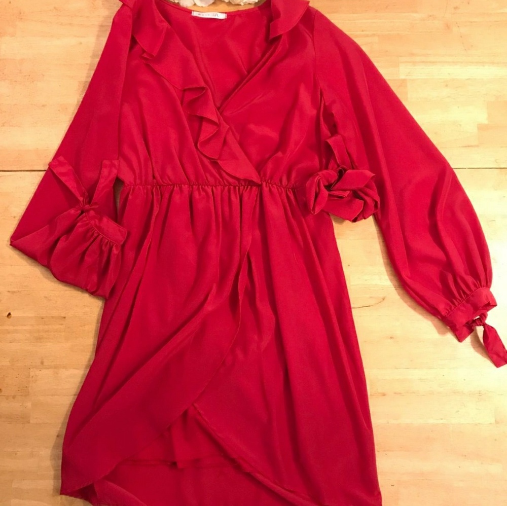 M U S T Have pink Wrap Dress